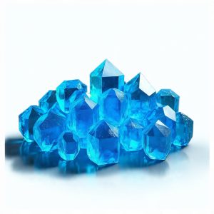 Blue crystal meth shards in crystalline form displayed on white surface. Blue Crystal Meth For Sale